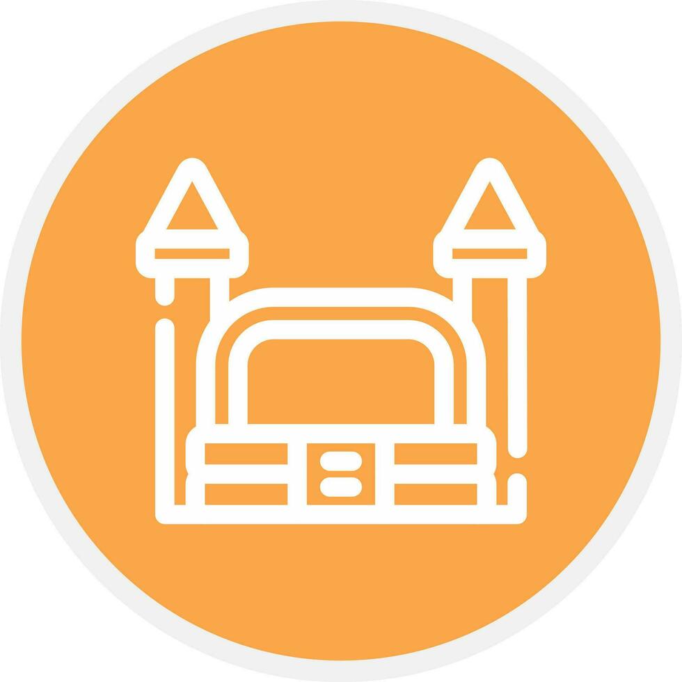Bouncy Castle Creative Icon Design vector