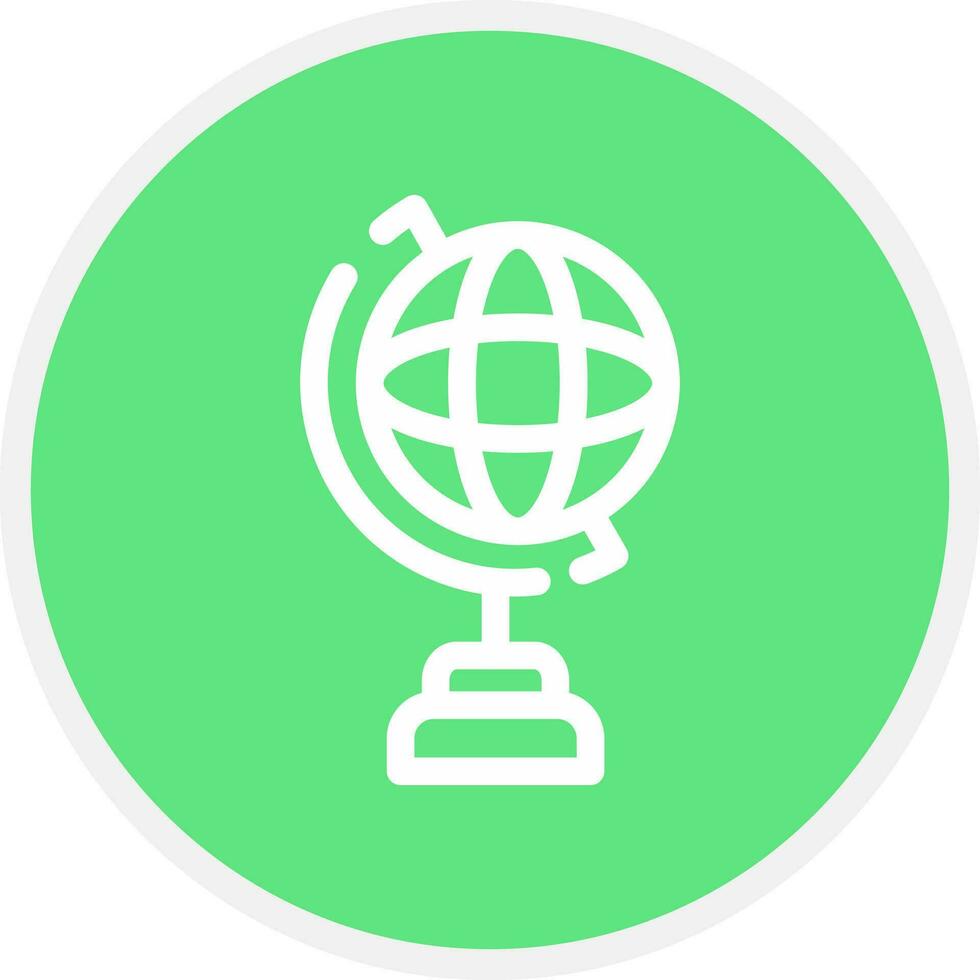 Globe Stand Creative Icon Design vector
