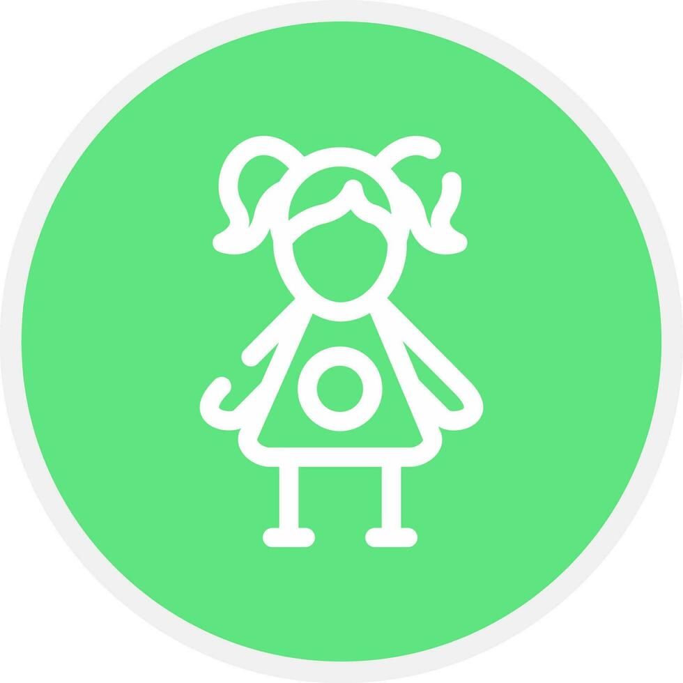 Doll Creative Icon Design vector