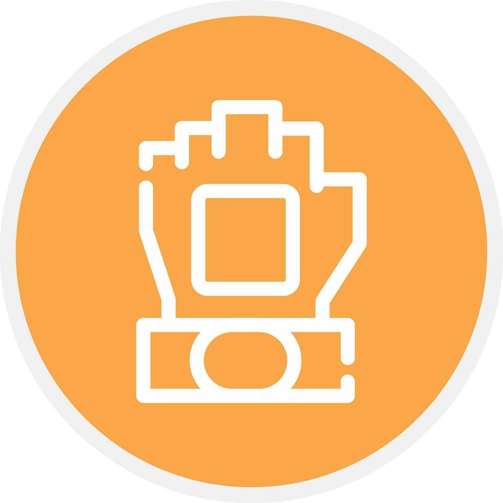 Fingerless Gloves Creative Icon Design vector