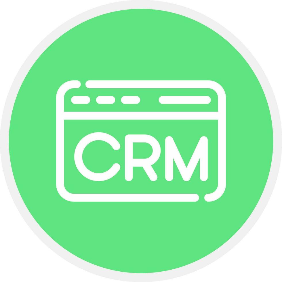 crm creativo icono diseño vector