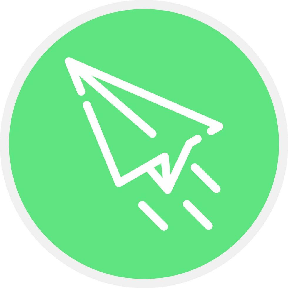 Paper Plane Creative Icon Design vector