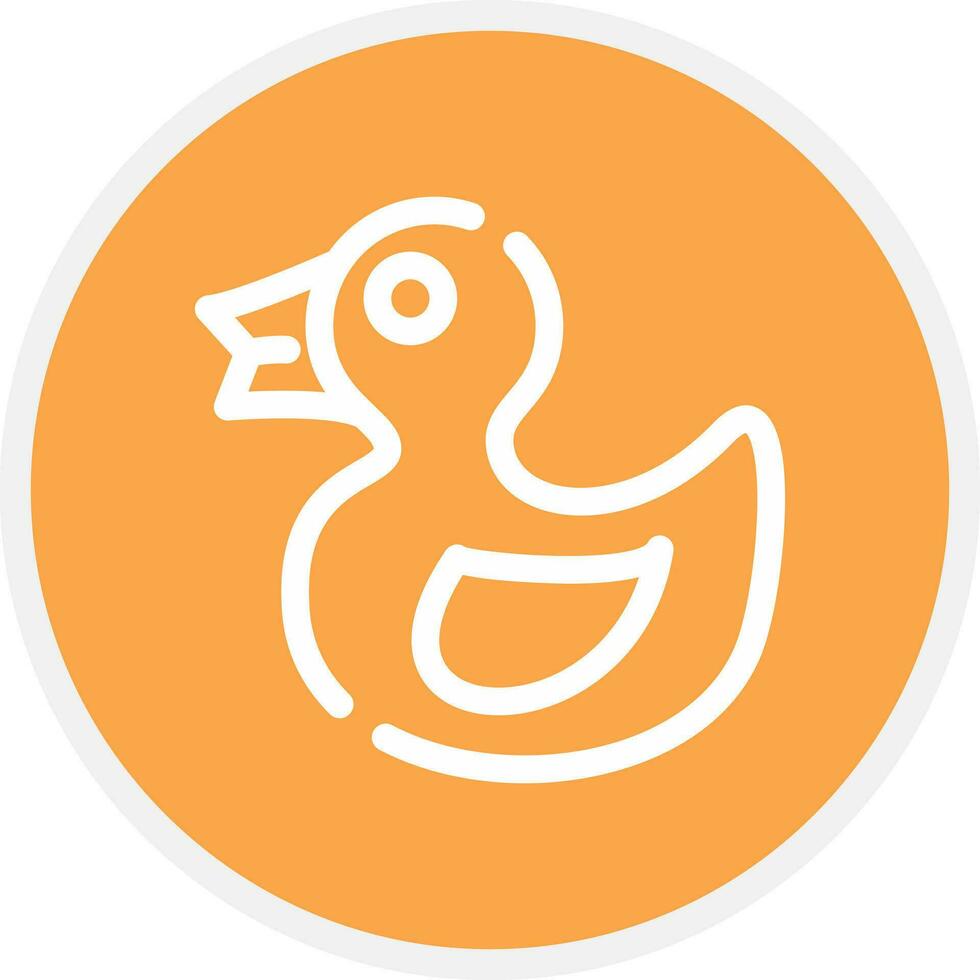 Rubber Duck Creative Icon Design vector