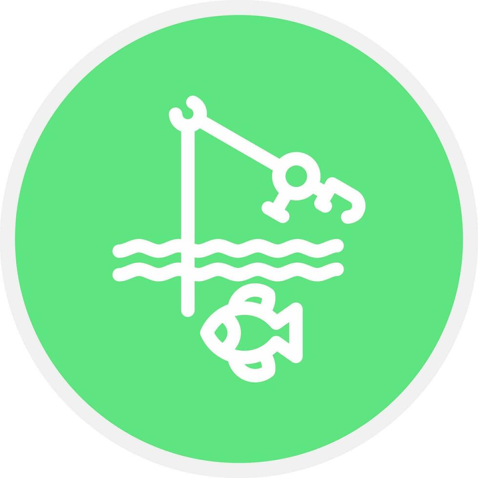 Fishing Holiday Creative Icon Design vector