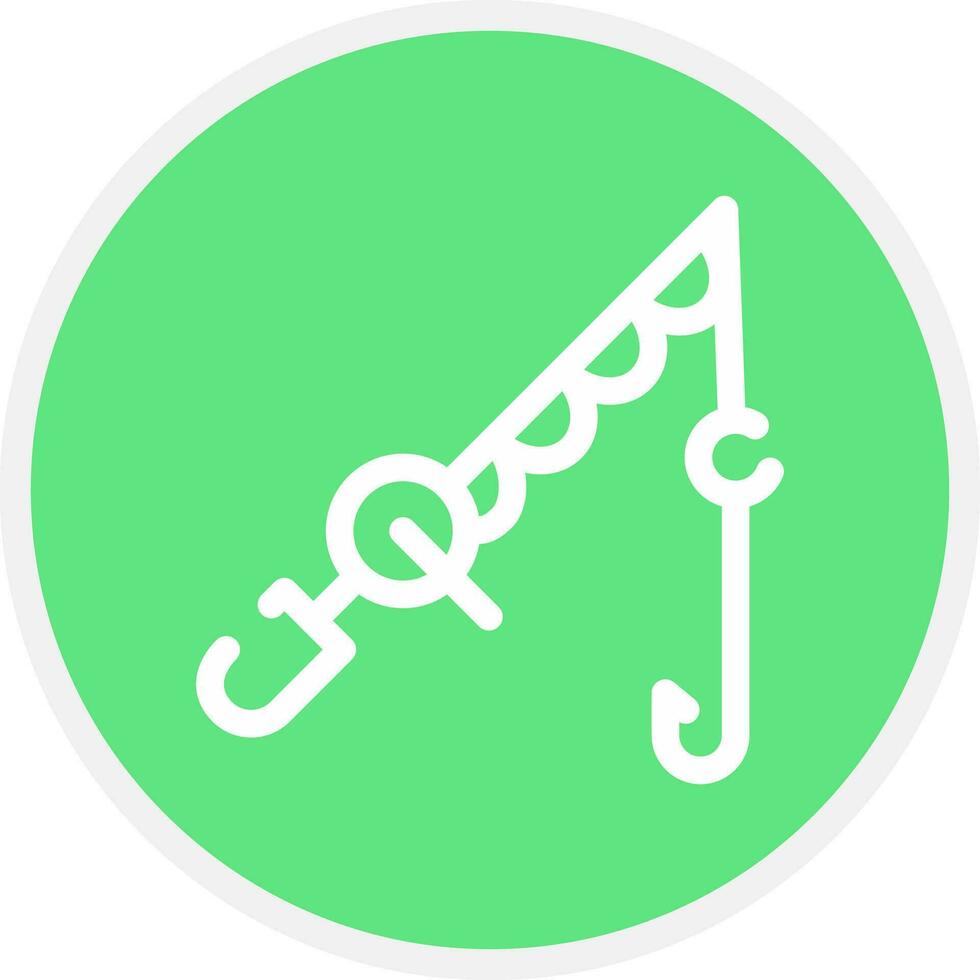 Fishing Rod Creative Icon Design vector