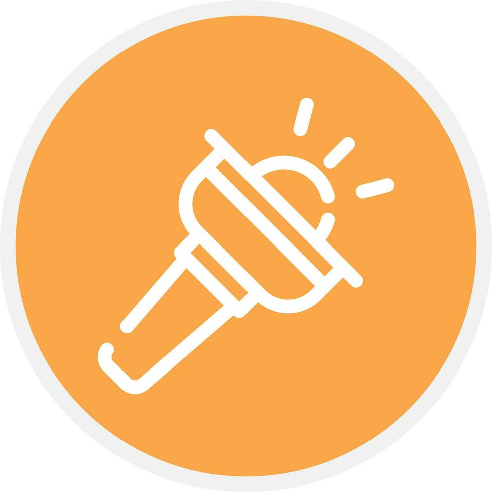 Flashlight Creative Icon Design vector
