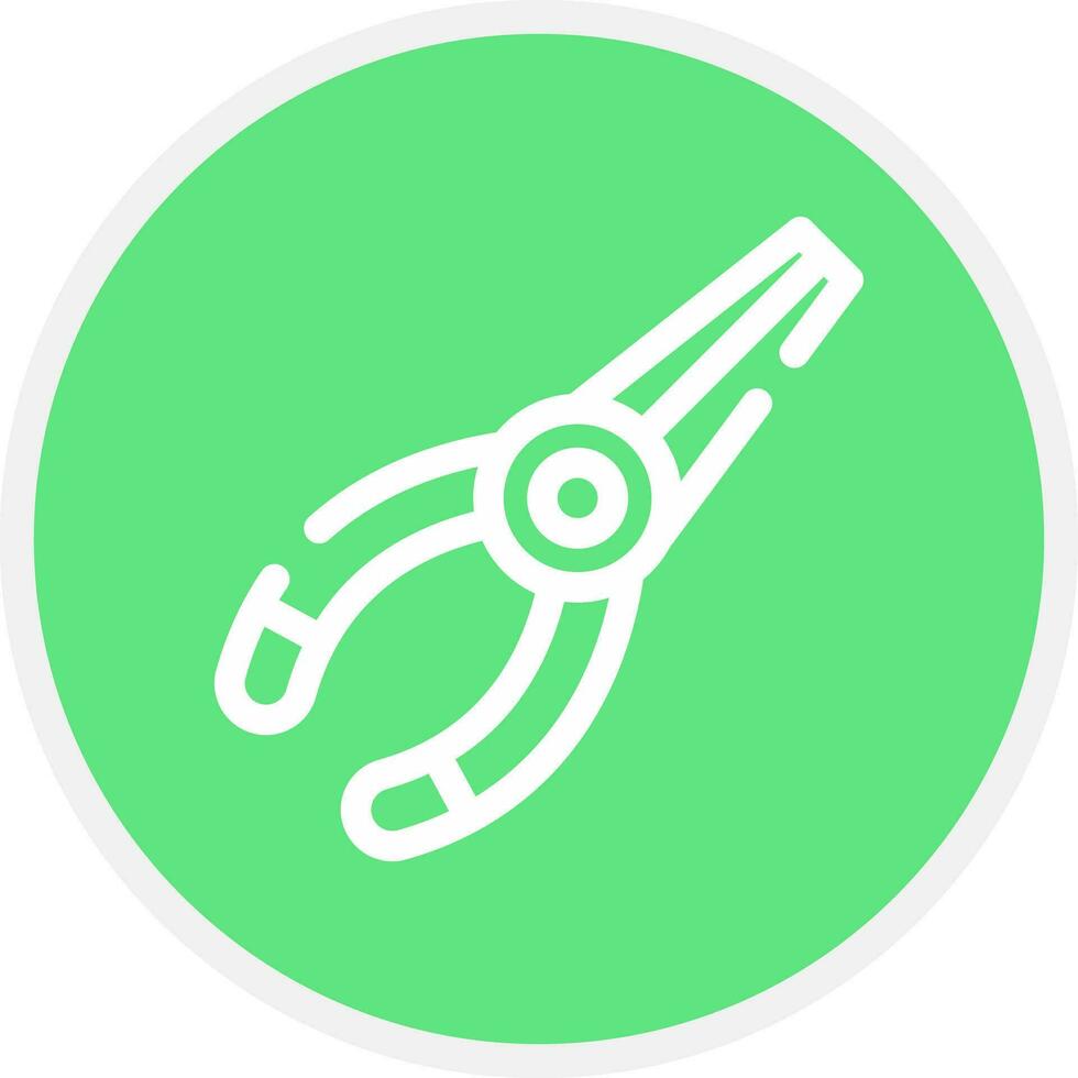 Needle Nose Pliers Creative Icon Design vector