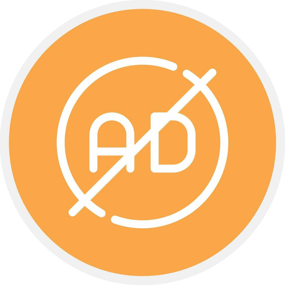 Ad Blocker Creative Icon Design vector
