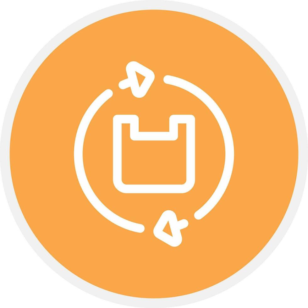 Plastic Recycle Creative Icon Design vector