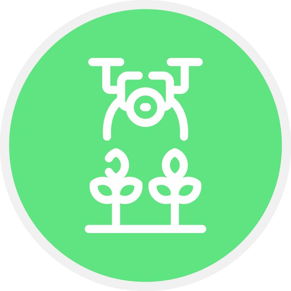 Agricultural Drones Creative Icon Design vector
