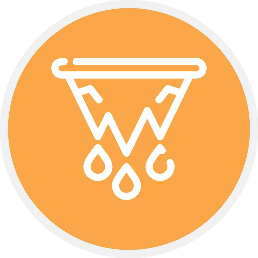 Ice Melting Creative Icon Design vector