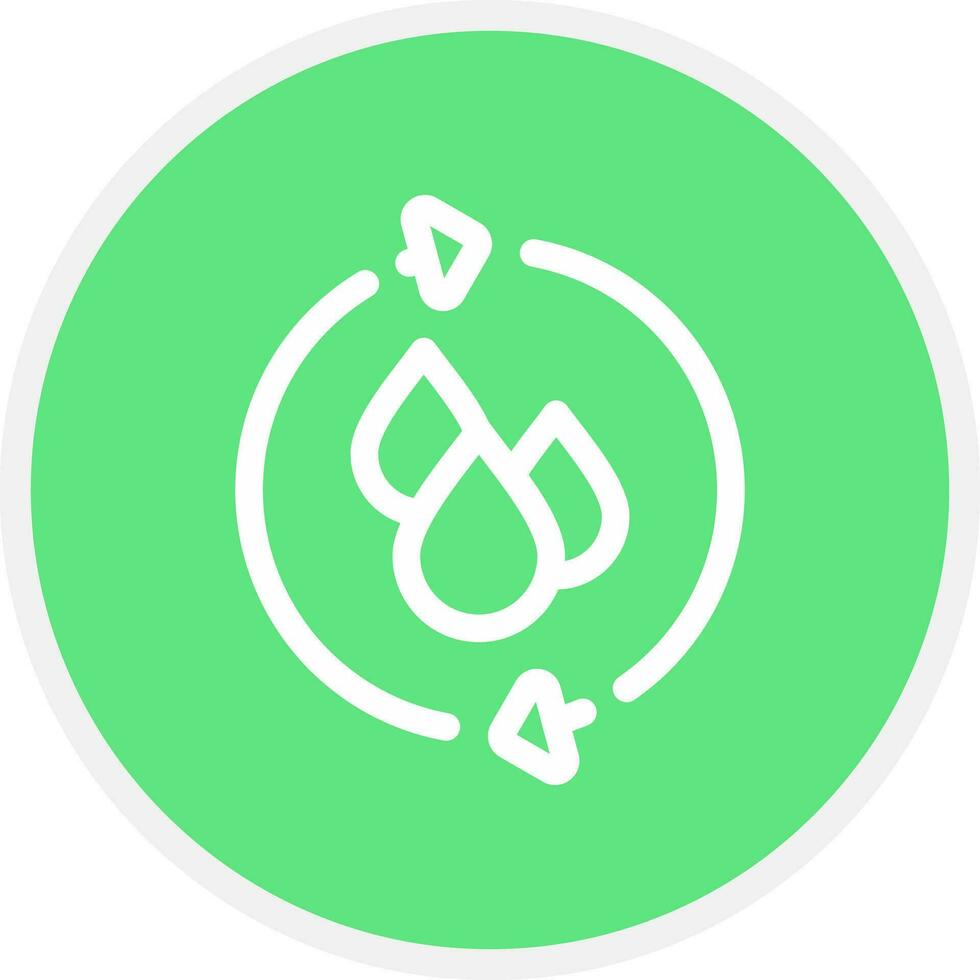 Water Recycle Creative Icon Design vector