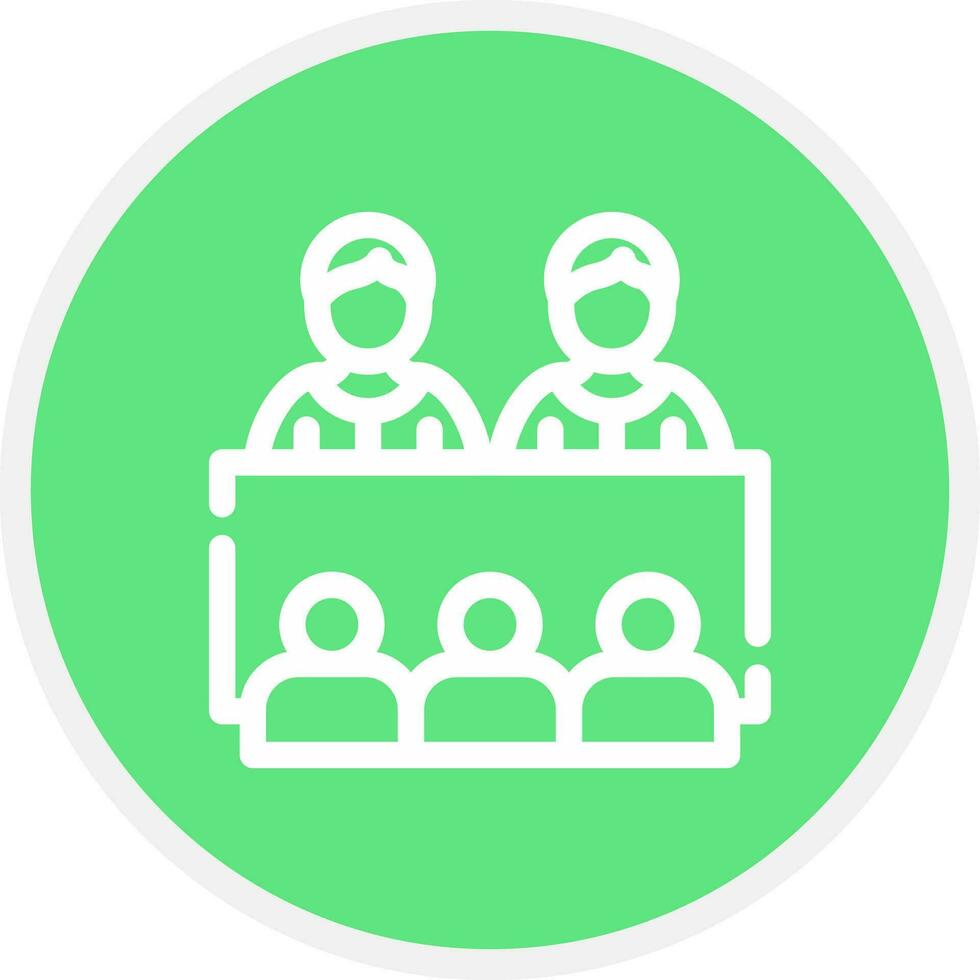 Company Meeting Creative Icon Design vector