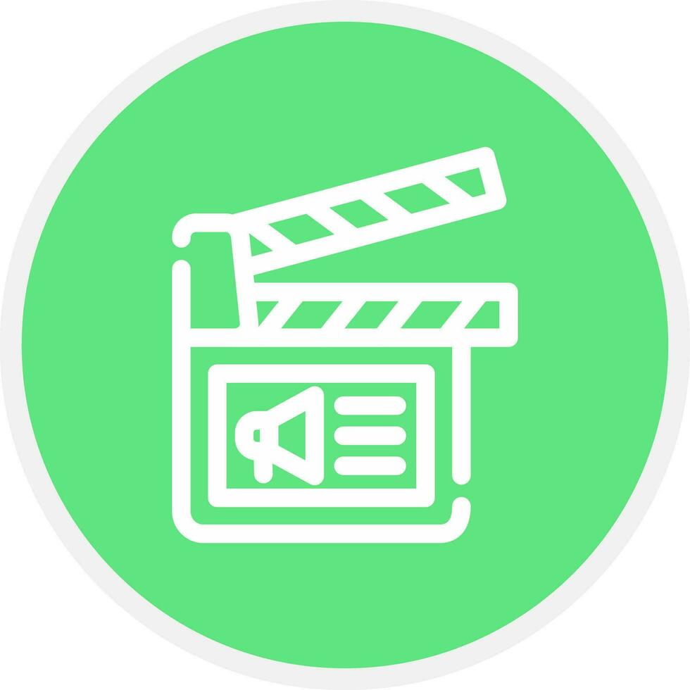 Cinema Ad Creative Icon Design vector