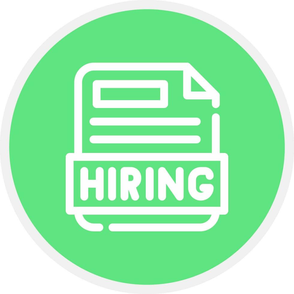 Hiring Creative Icon Design vector