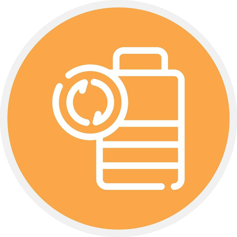 Battery Recyclings Creative Icon Design vector