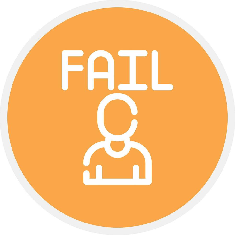 Fail Creative Icon Design vector