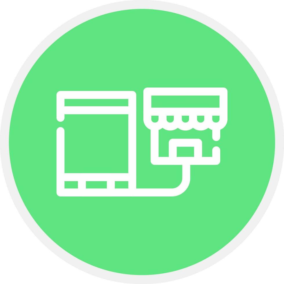 Showrooming Creative Icon Design vector