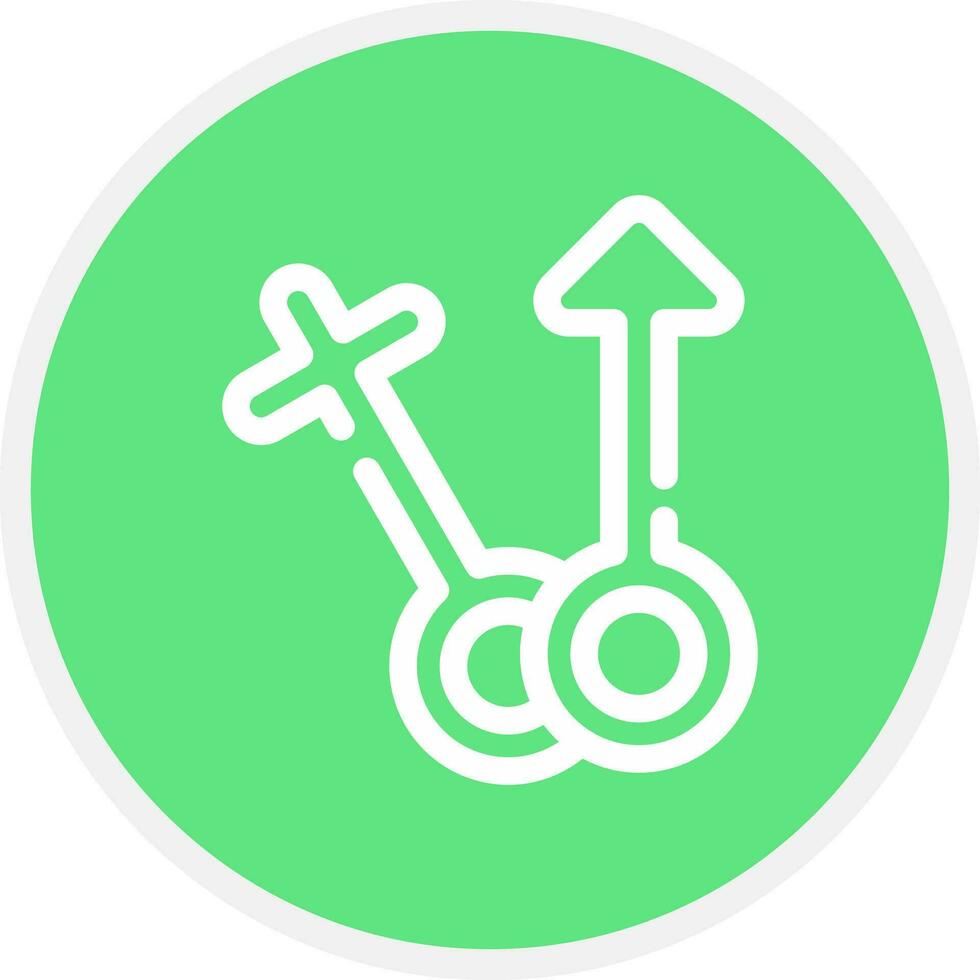 Venus-Mars Creative Icon Design vector