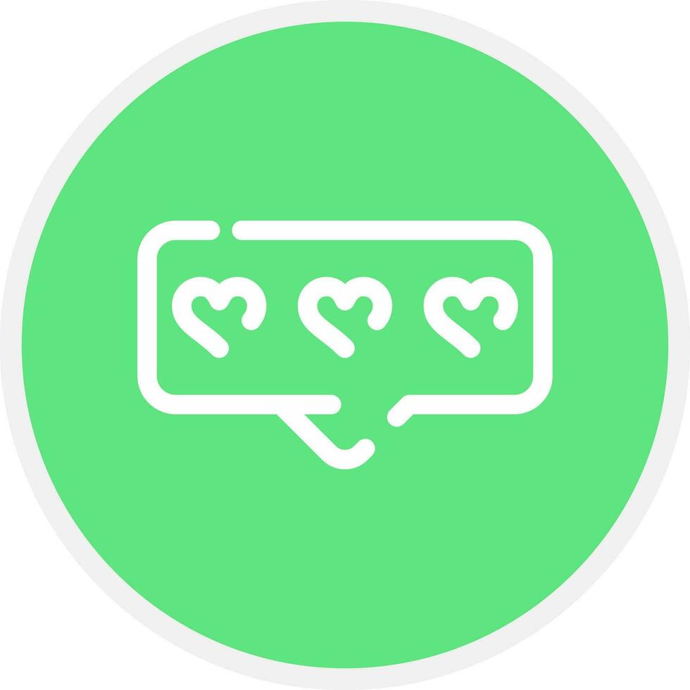 Comment Heart Creative Icon Design vector