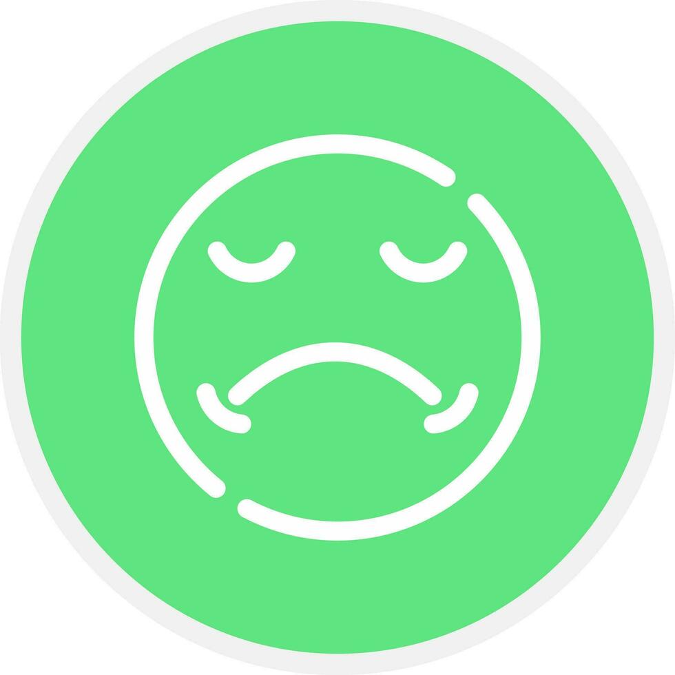 Sad Creative Icon Design vector