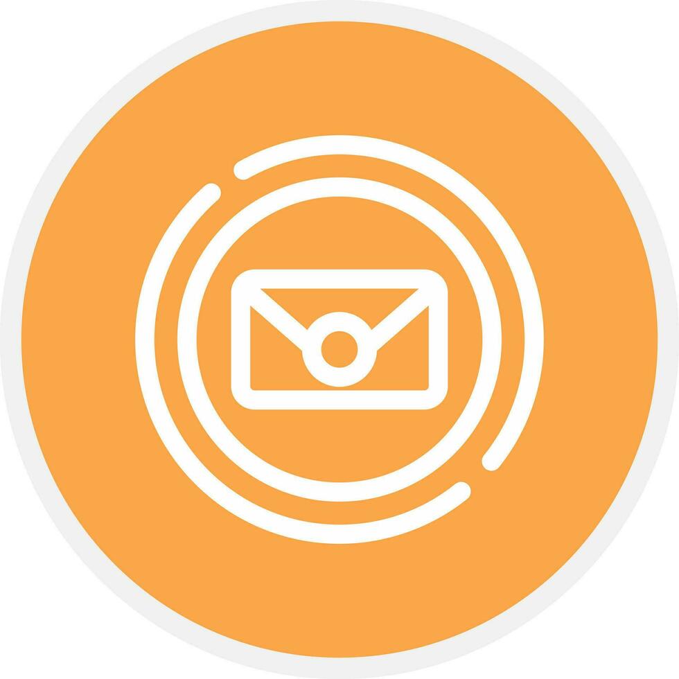 Circle Envelope Creative Icon Design vector