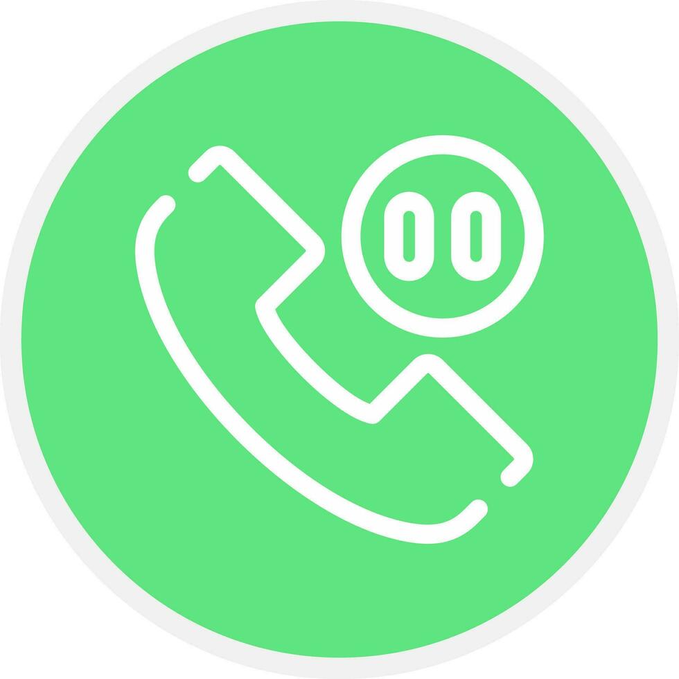 Phone Pause Creative Icon Design vector