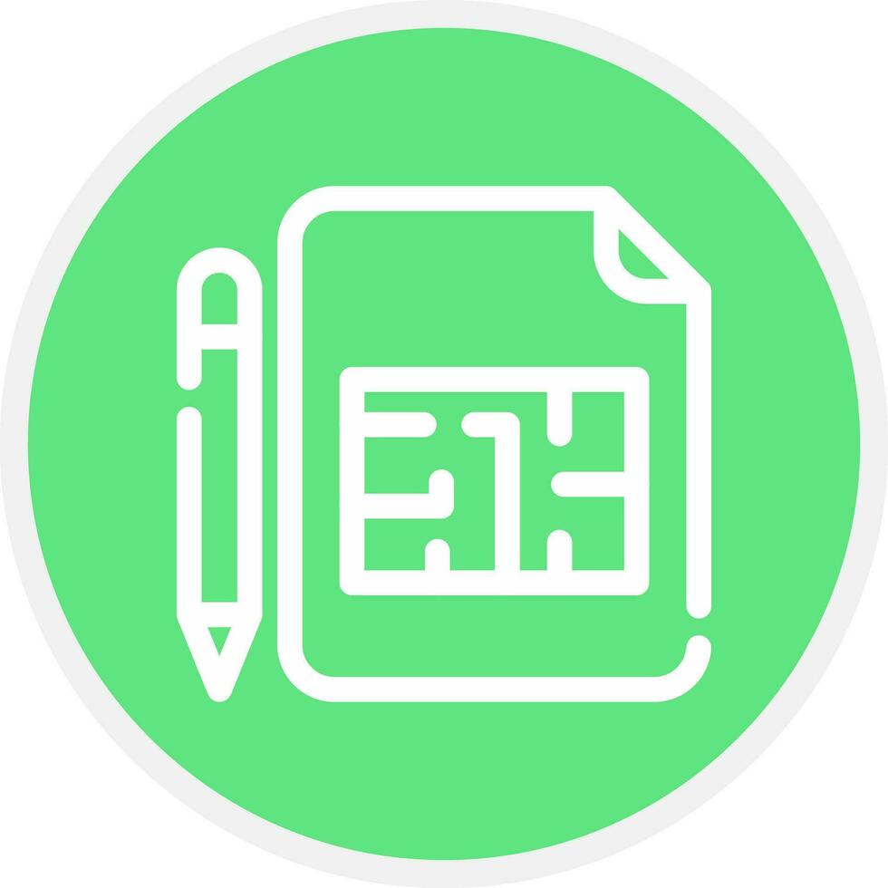 Blueprint Creative Icon Design vector
