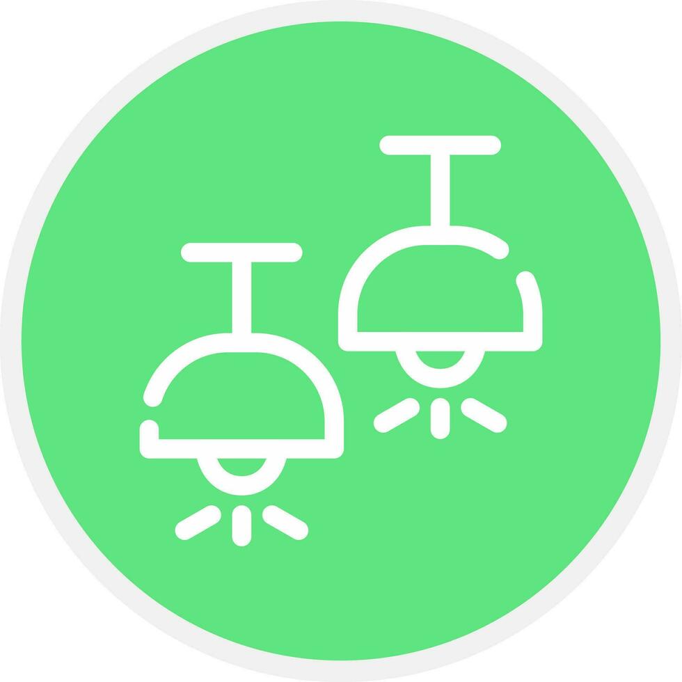 Ceiling Lamp Creative Icon Design vector