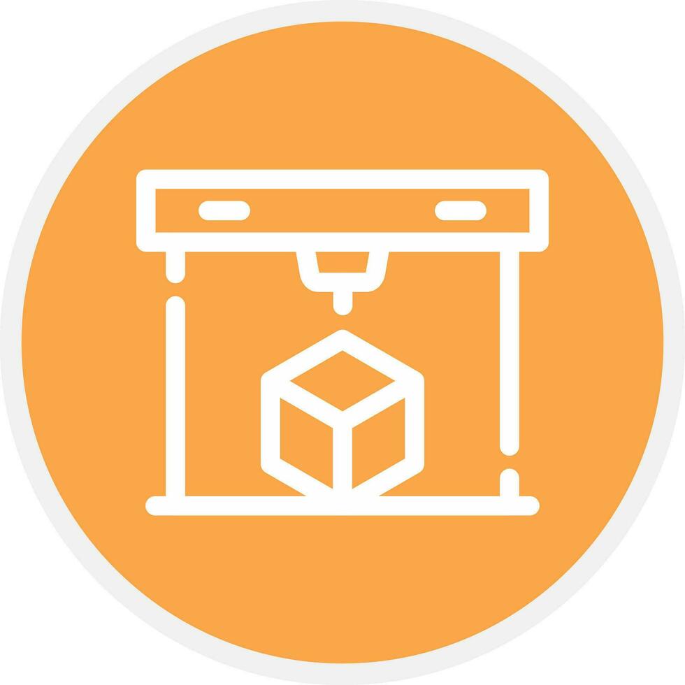 3D Printing Creative Icon Design vector