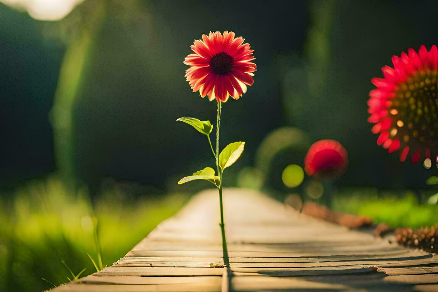 foto fondo de pantalla el sol, flores, el jardín, el sol, el flores, el jardín,. generado por ai