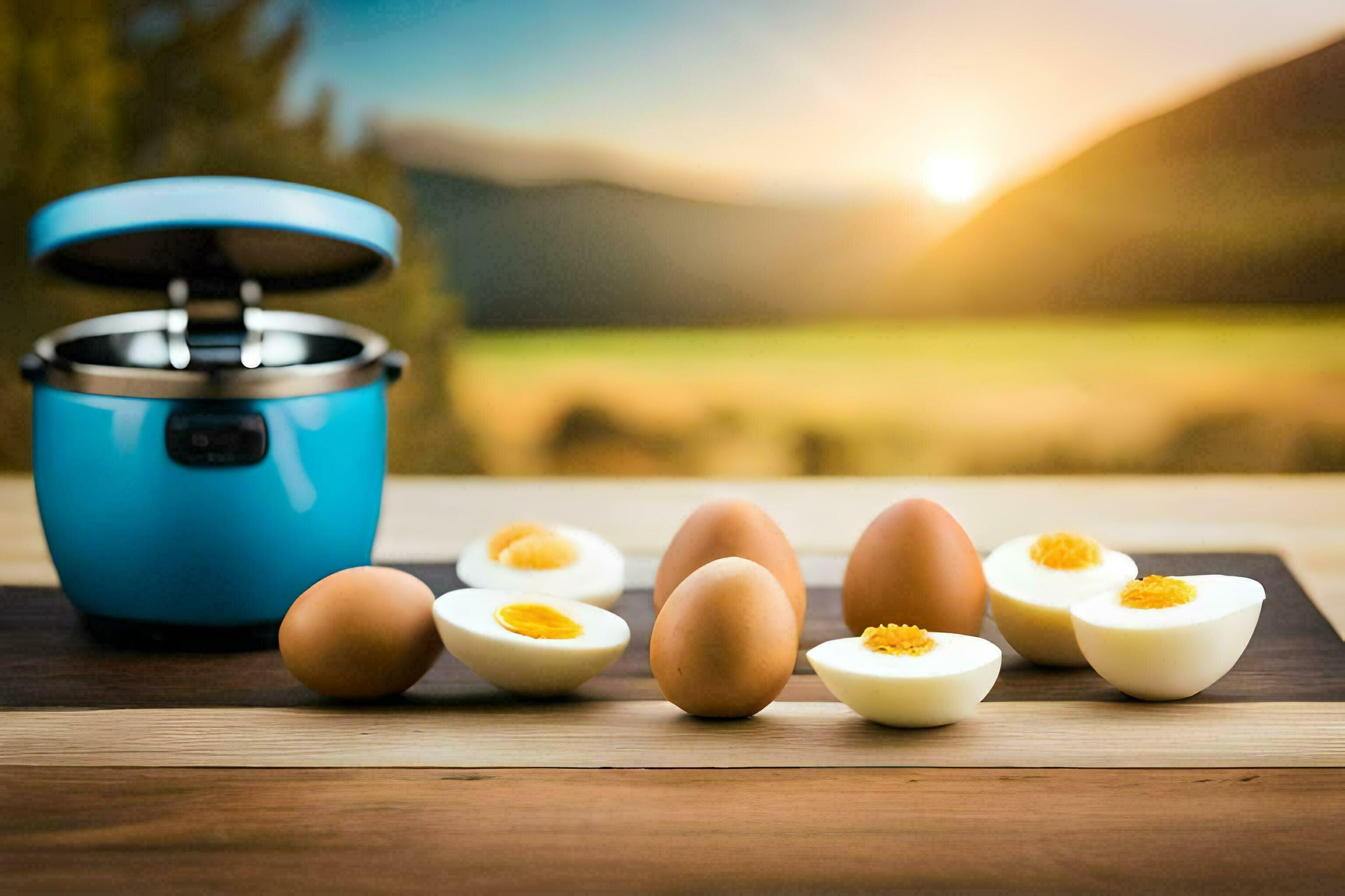 https://static.vecteezy.com/system/resources/previews/031/847/220/large_2x/a-blue-electric-egg-cooker-with-eggs-on-a-table-ai-generated-free-photo.jpg