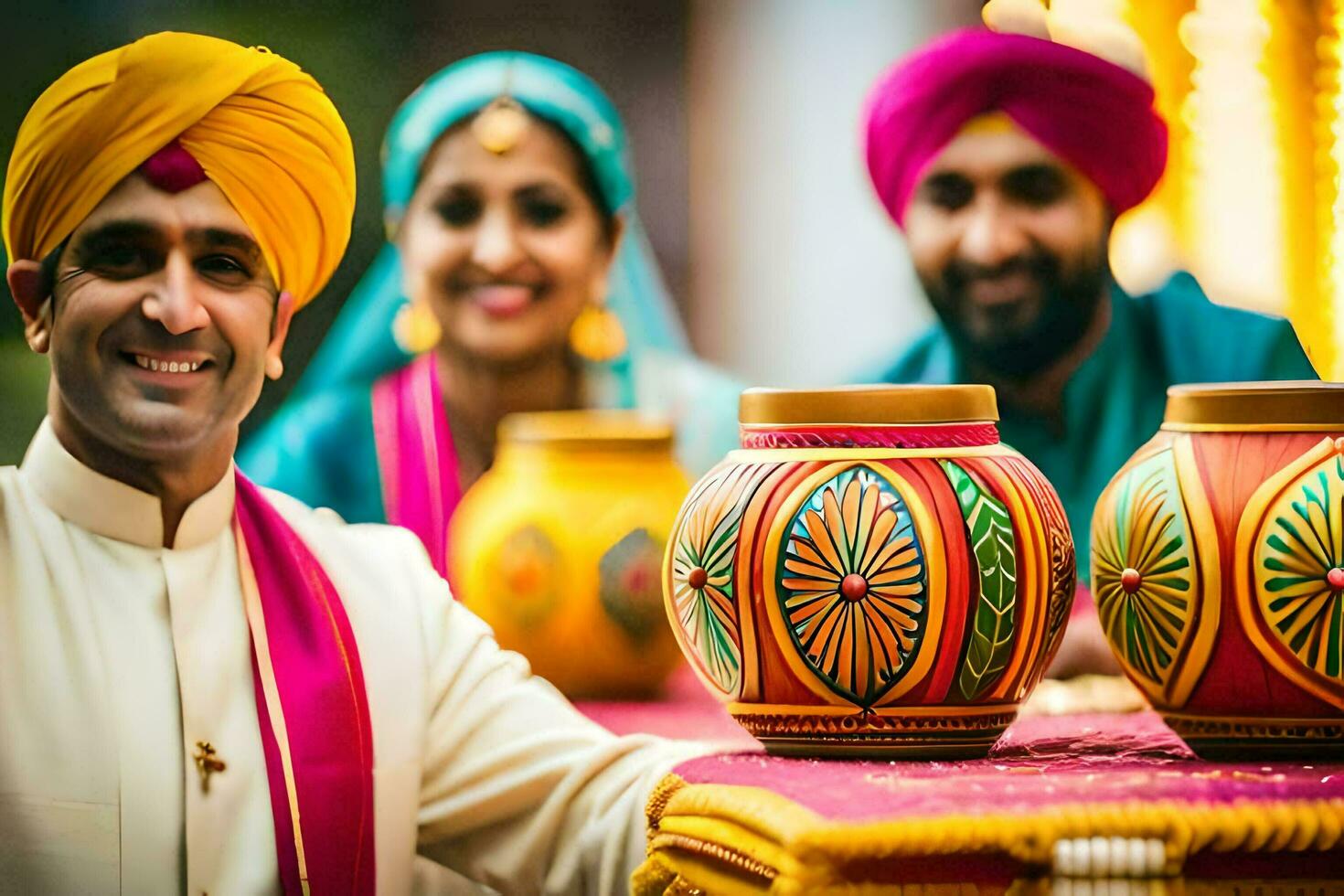 indian wedding photography in london. AI-Generated photo