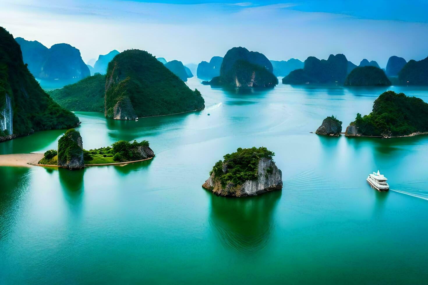 the best places to visit in vietnam. AI-Generated photo