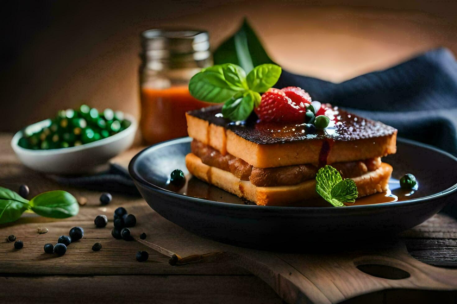 the food of the past. AI-Generated photo