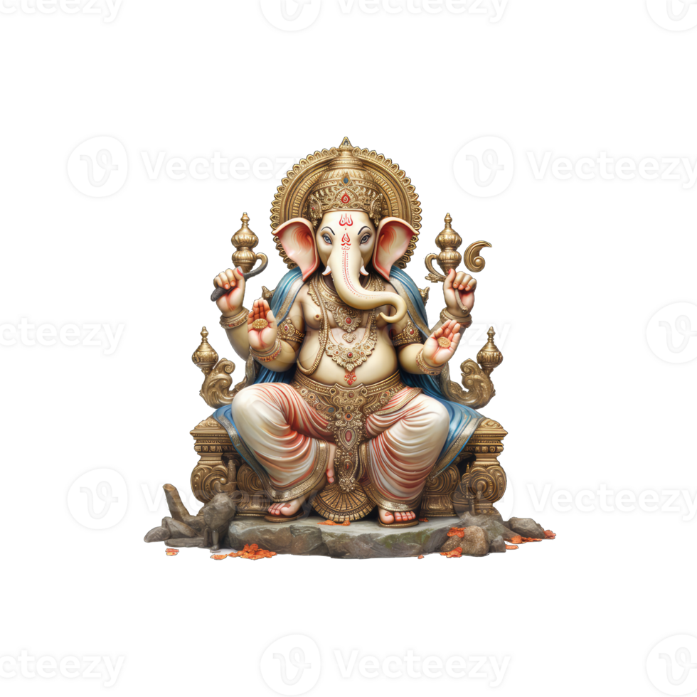 Hindu God Ganesh. AI Generative png