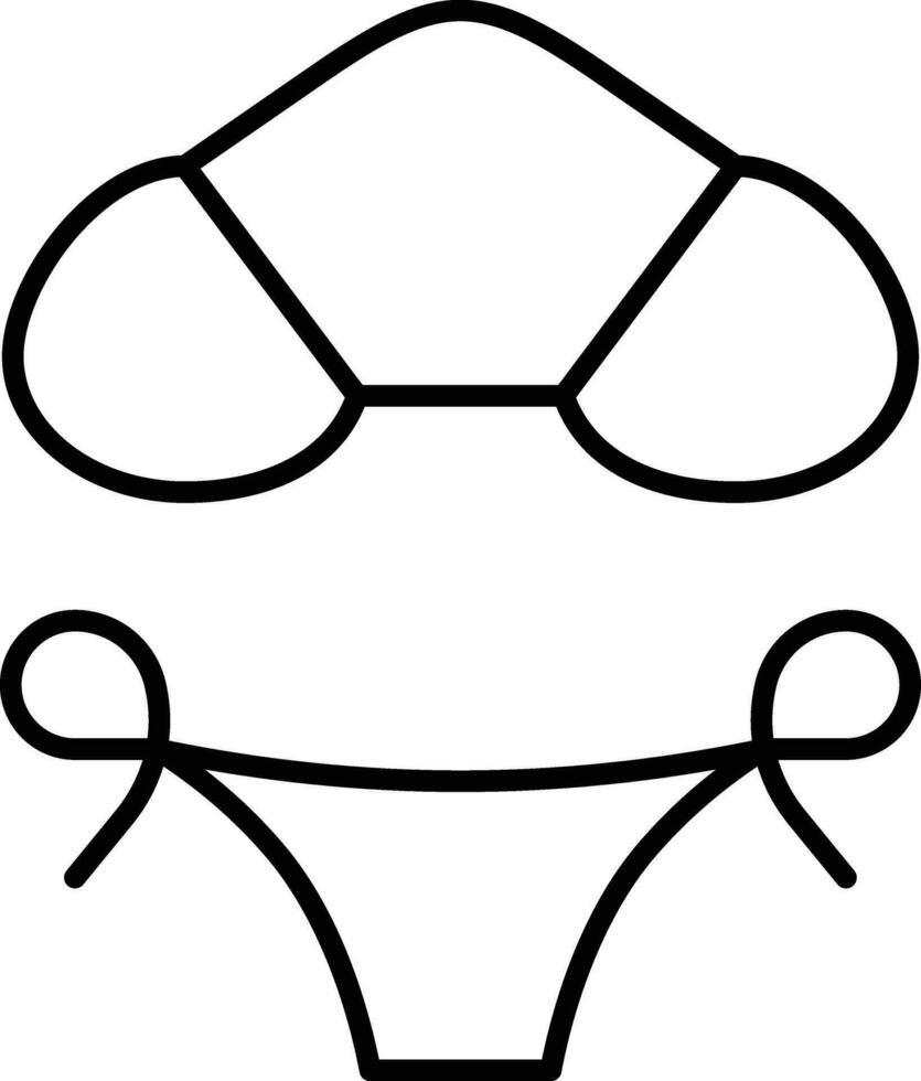 bikini icono para descargar vector