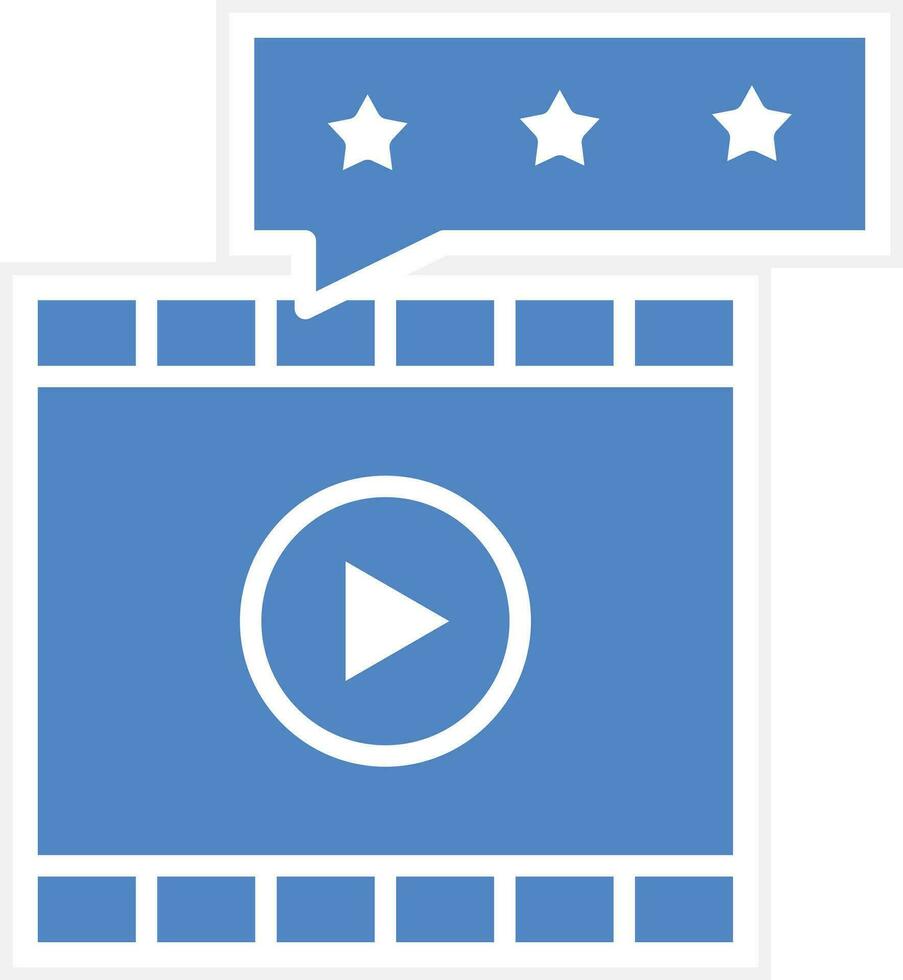 Movie Review Vector Icon