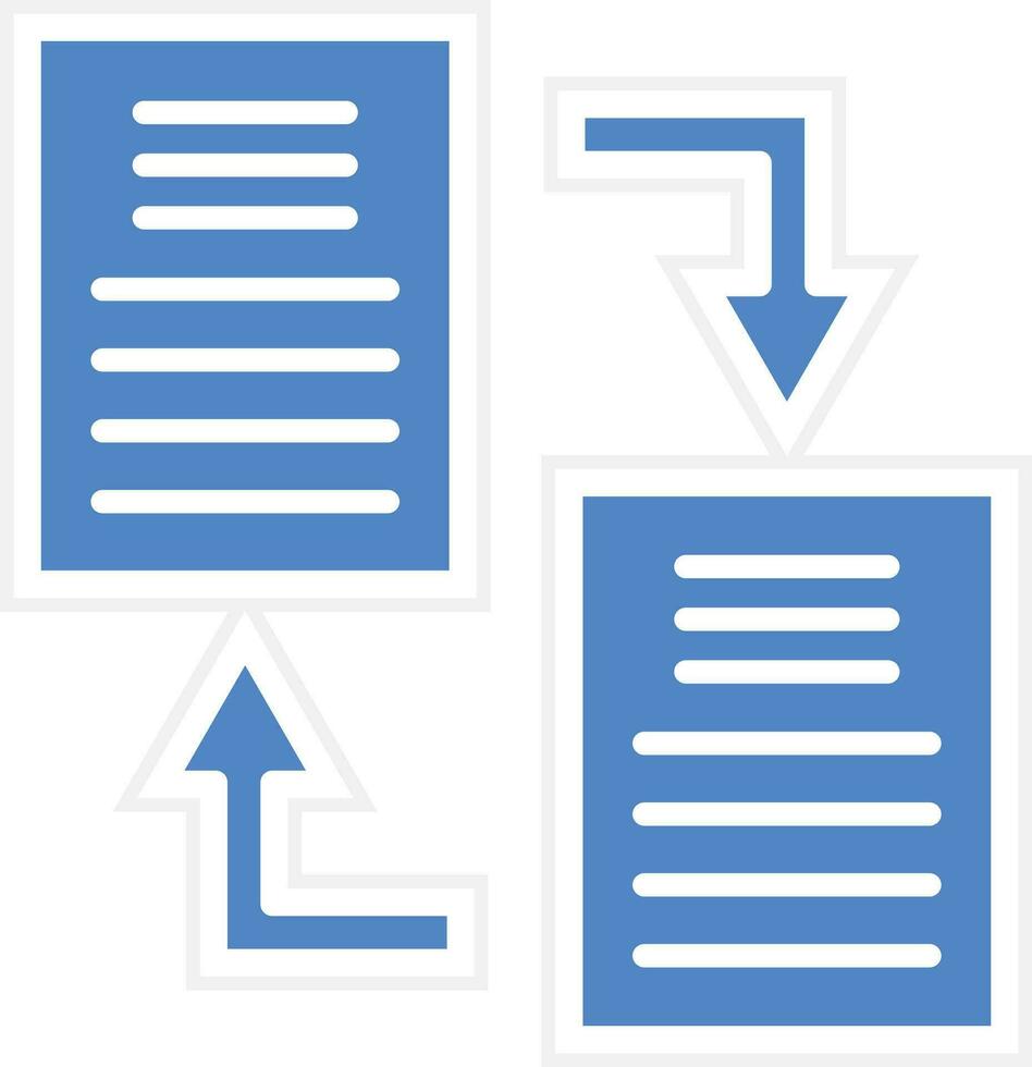 Documents Exchange Vector Icon