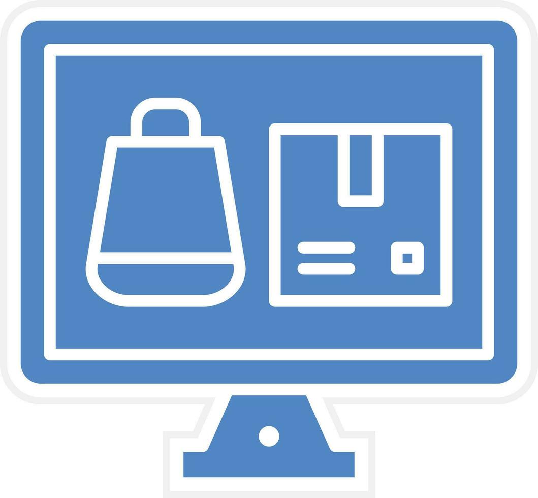 icono de vector de productos de comercio electrónico