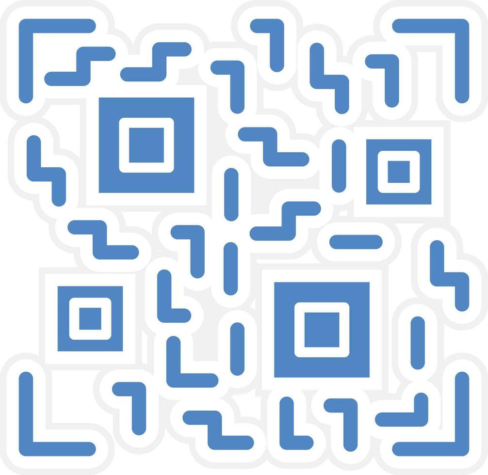 icono de vector de código qr