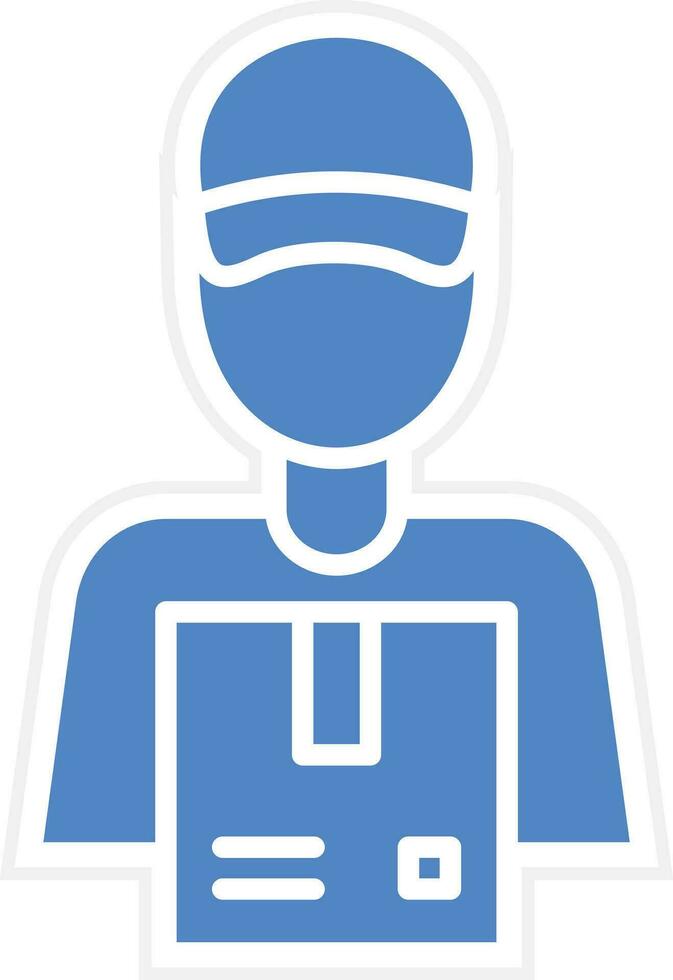 Delivery Man Vector Icon