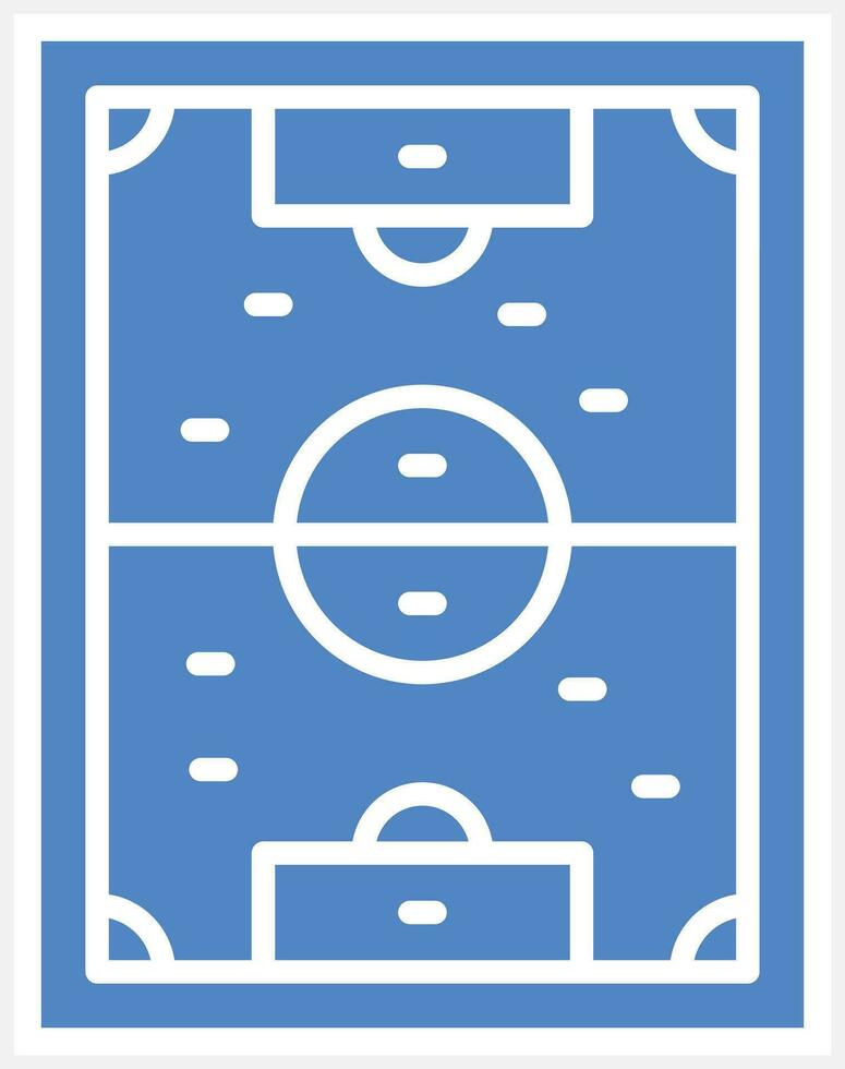 icono de vector de campo de fútbol