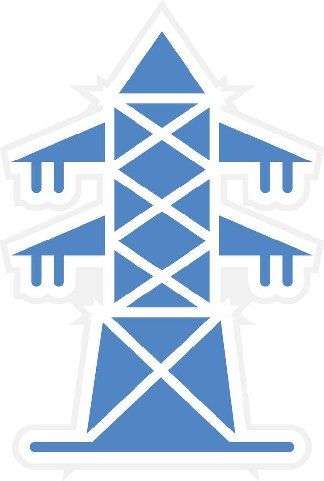 icono de vector de torre eléctrica