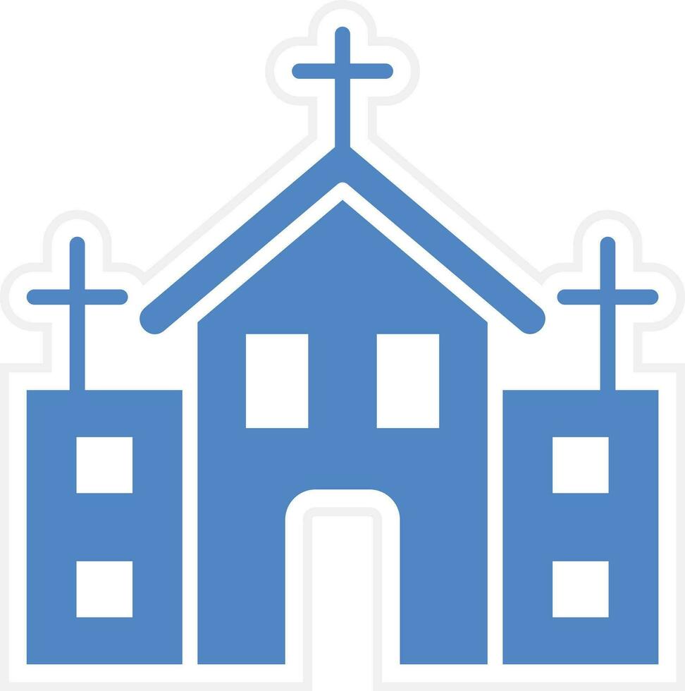 icono de vector de iglesia