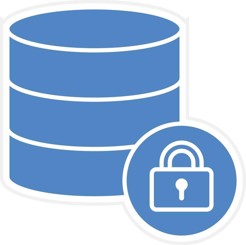 Database Lock Vector Icon 31872761 Vector Art at Vecteezy