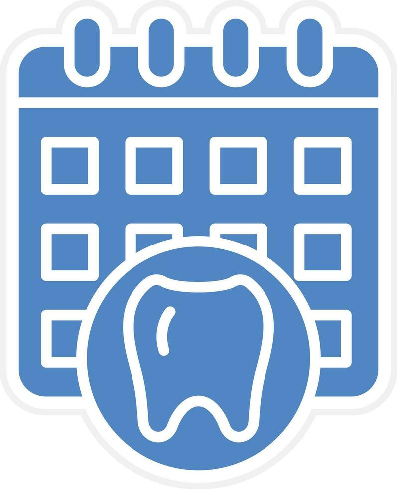 icono de vector de cita de dentista