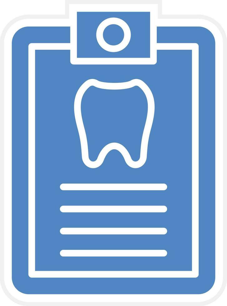 Dental Record Vector Icon
