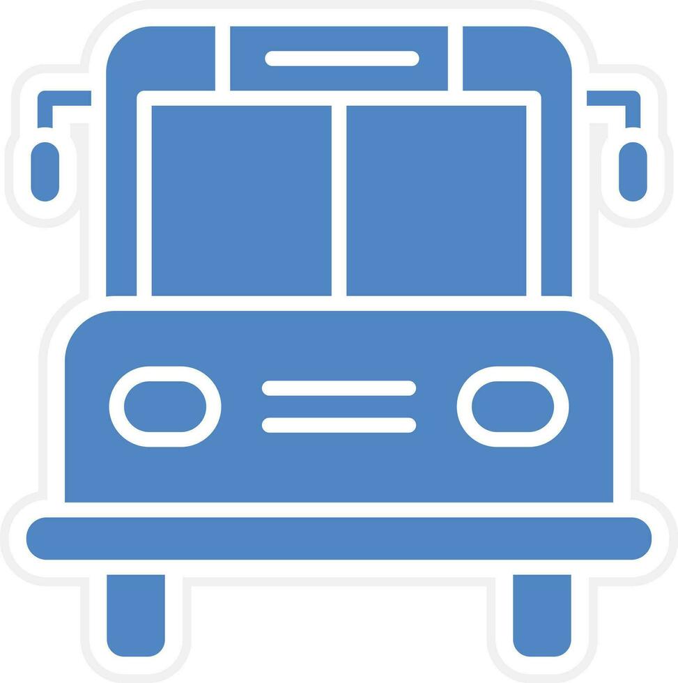 School Bus Vector Icon