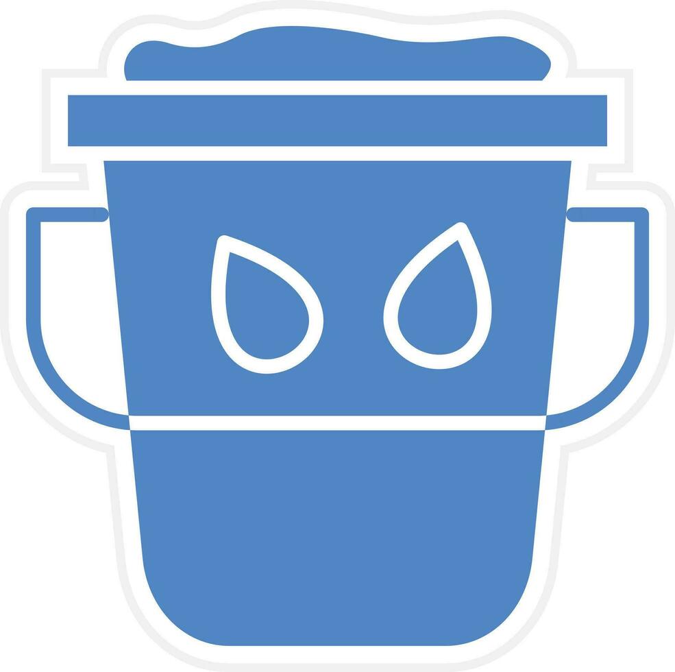 Water Bucket Vector Icon